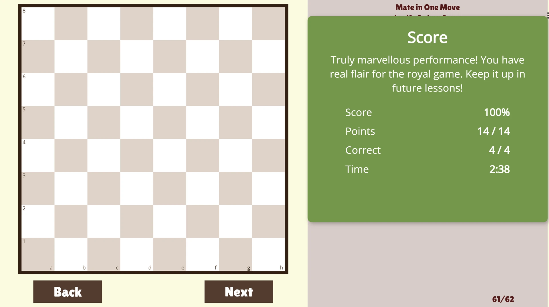 Chess Learning Program