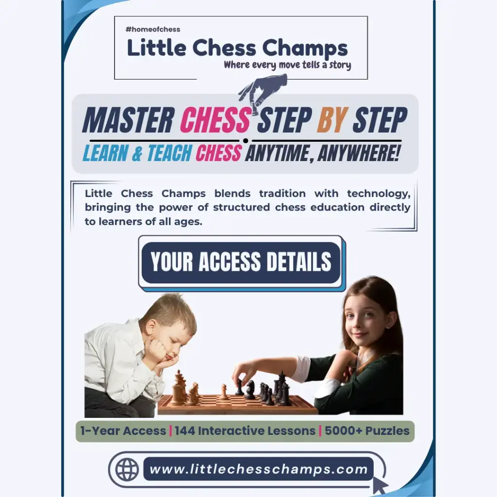 Master Chess Step by Step – Learn & Teach | Anytime | Anywhere! Just $49/ Year! 